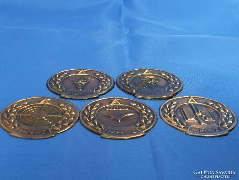 Mhsz Hungarian National Defense Association commemorative thalers plaques made of copper
