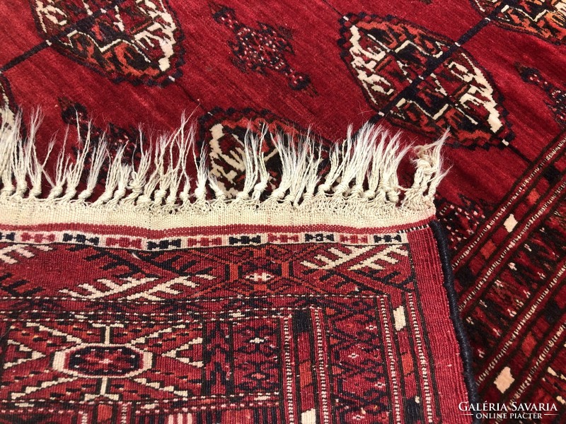 TURKOMAN - IRÁNI kézi csomózású gyapjú PERZSA szőnyeg, 146 x 195 cm