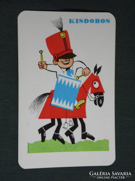 Kártyanaptár, Kisdobos ifjúsági,úttörő magazin,újság,grafikai rajzos ,1973,   (5)