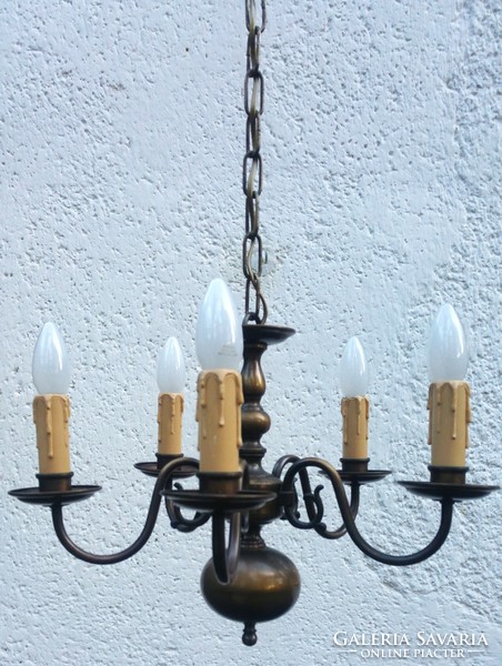 Brass Flemish chandelier