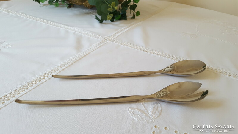 Pair of modern serving utensils