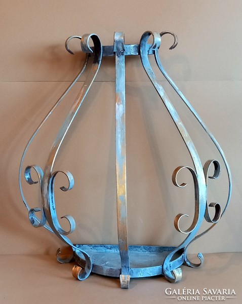 Huge vintage wrought iron wall planter negotiable