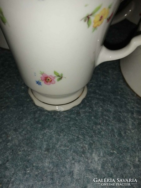 Zsolnay porcelán manófüles teás készlet