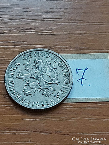 Czechoslovakia 1 crown 1922 copper-nickel 7.