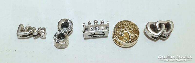 3 silver pandora charms (for reflection bracelet)