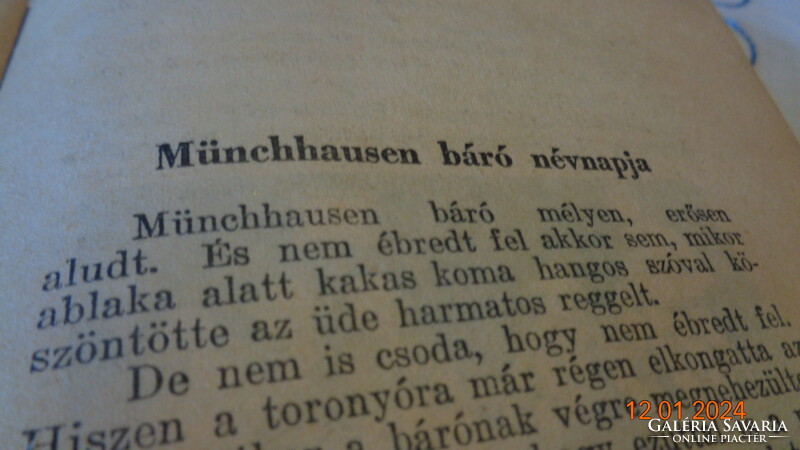 Münchausen  vidám kalandjai    Tolnai  kiadó   az 1800- as évek végéről
