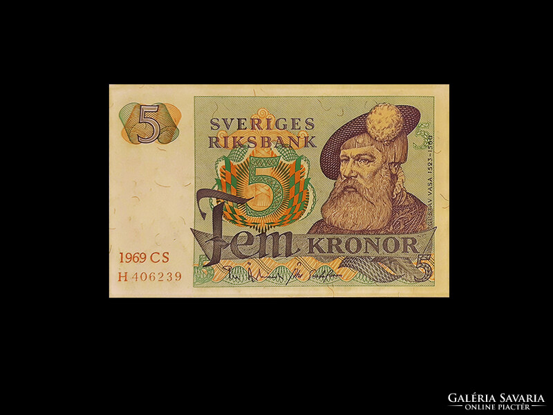 Aunc - 5 kroner - Sweden - 1969