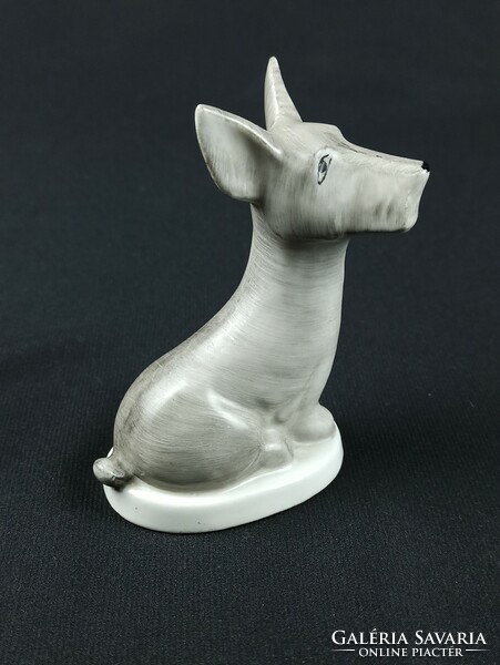 Drasche porcelán figura - skót terrier