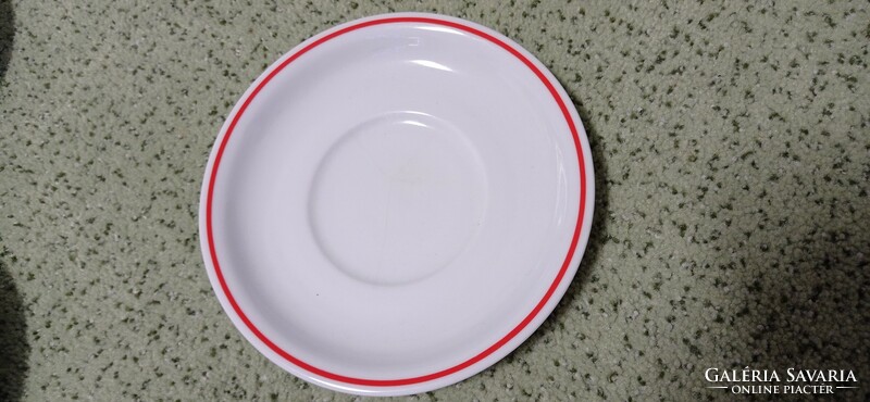 8 Pcs. Factory condition, red-edged, Zsolnay coaster, small plate, bowl, sandwich, etc.