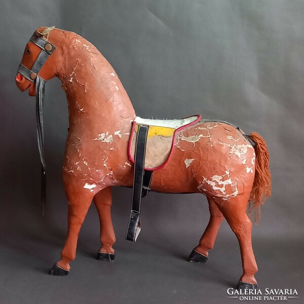 Huge paper mache horse antique negotiable art deco design