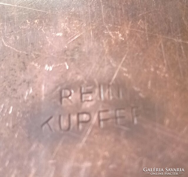 Rein Kupfer antik réz ágymelegítő, csodás állapotban!