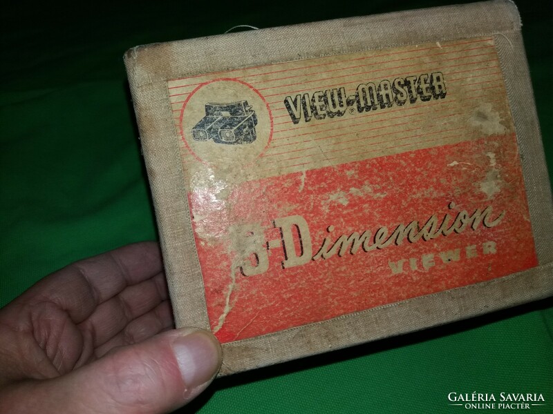 1942 USA Wiev MASTER 3 D dia film képnézegető dobozával katalógussal képek szerint