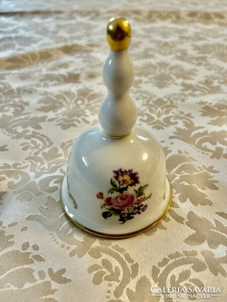 Wallendorf porcelain romantic floral baroque bell in perfect condition