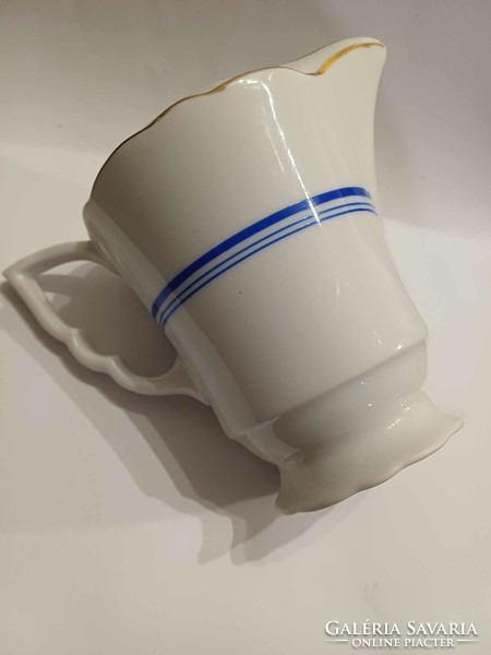 Zsolnay milk and cream spout with old elf-eared shield seal
