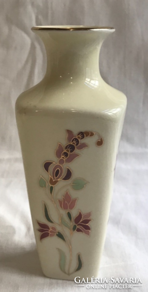 Zsolnay vase with gold decoration.