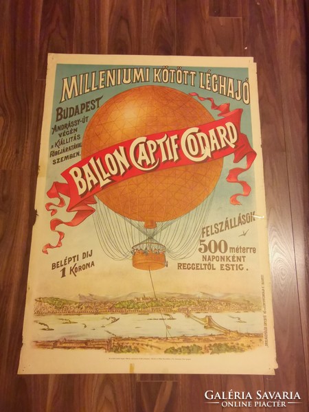 Old, retro large advertising poster 1968