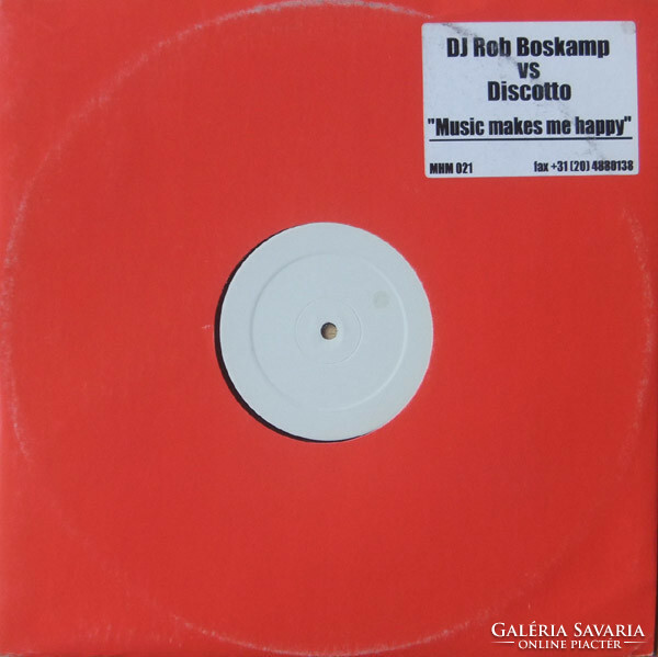 DJ Rob Boskamp vs. Discotto - Music Makes Me Happy (12")
