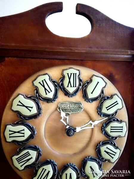 Wall clock with a toaster