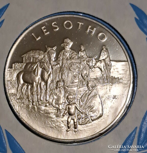 0,925 ezüst (Ag) emlékérem  Leshoto, proof, PP G/