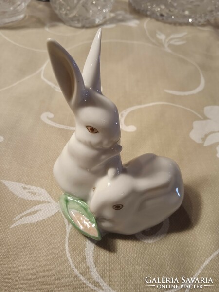 Herend porcelain bunnies