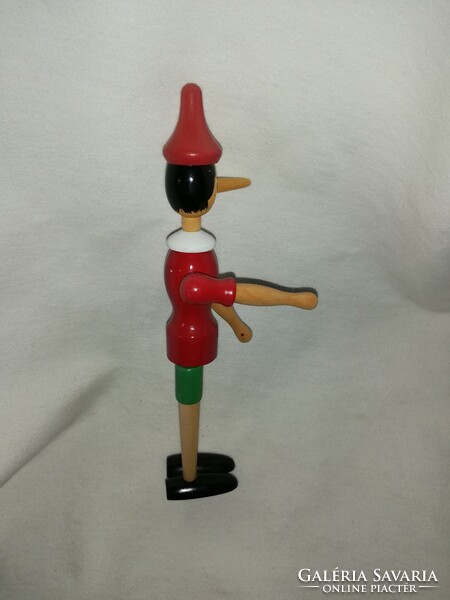 Hand painted retro wooden Pinocchio with movable body parts