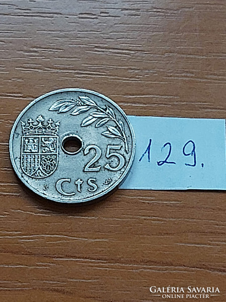 Spain 25 cm 1937 copper-nickel, ii. Republic 129.