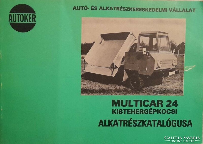 Multicar spare parts catalog for 24 vans