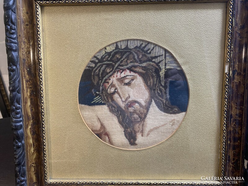 Ismeretlen művész: A megfeszített Krisztus (gobelin)