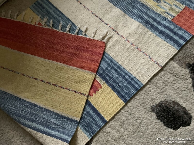 Eredeti kilim szőnyeg kézzel készült 60 x 240 cm. 100% pamut kelim
