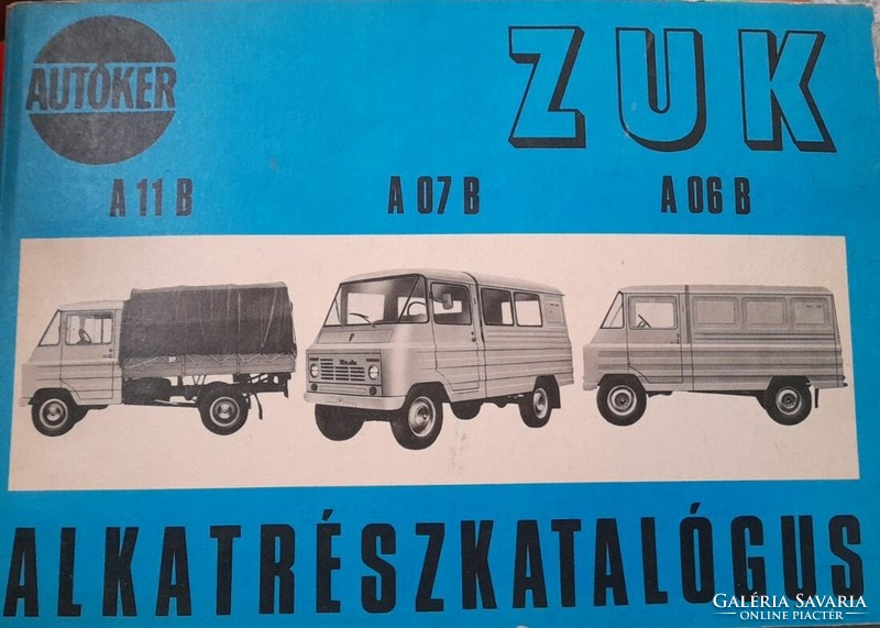 Spare parts catalog for Zuk a-11 b, a-07 b, a-06 b vans
