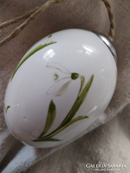 Kerámia, ablak dekorációs dísz tojás - vidéki bájjal
