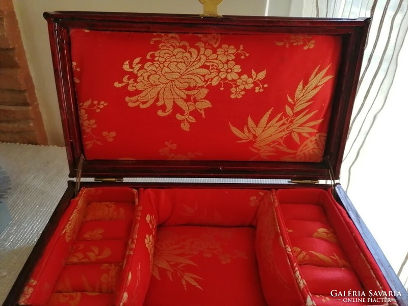 Chinese copper jewelry box