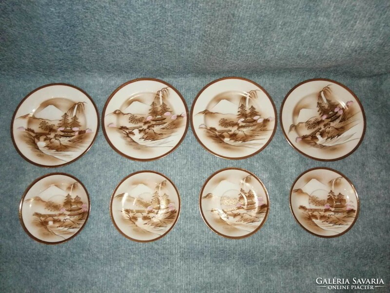 Chinese porcelain small plate set 4+4 pcs (a5)