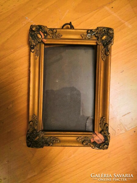 Old photo frame with blonde