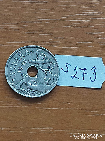 Spain 50 centimeter 1949 copper-nickel francisco franco s273