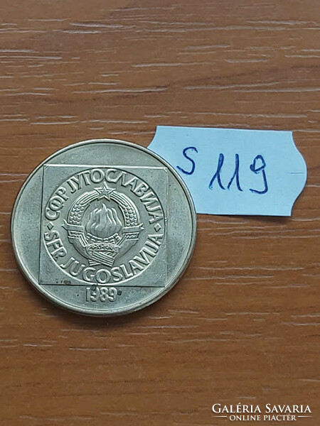 Yugoslavia 100 dinars 1989 brass s119