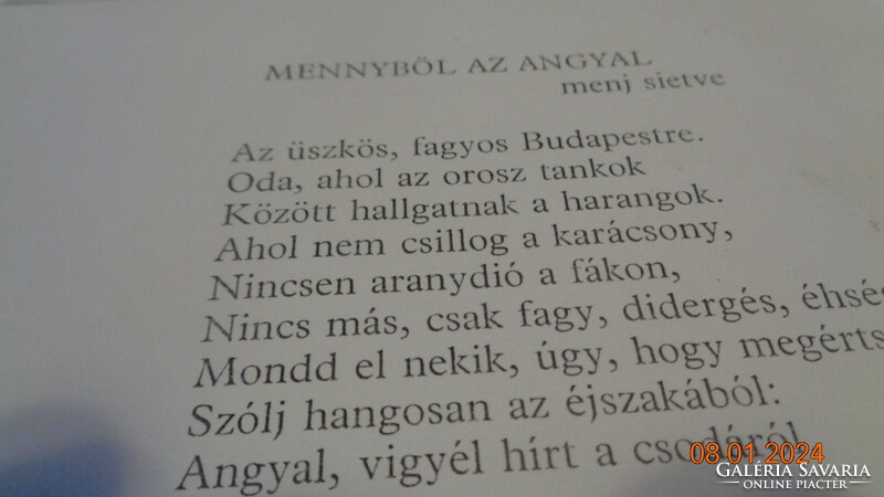 Anna Jókai: prayer for Hungary and the angel from the daughter-in-law c. An older copy of a poem