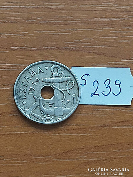 Spain 50 centimeter 1949 copper-nickel francisco franco s239