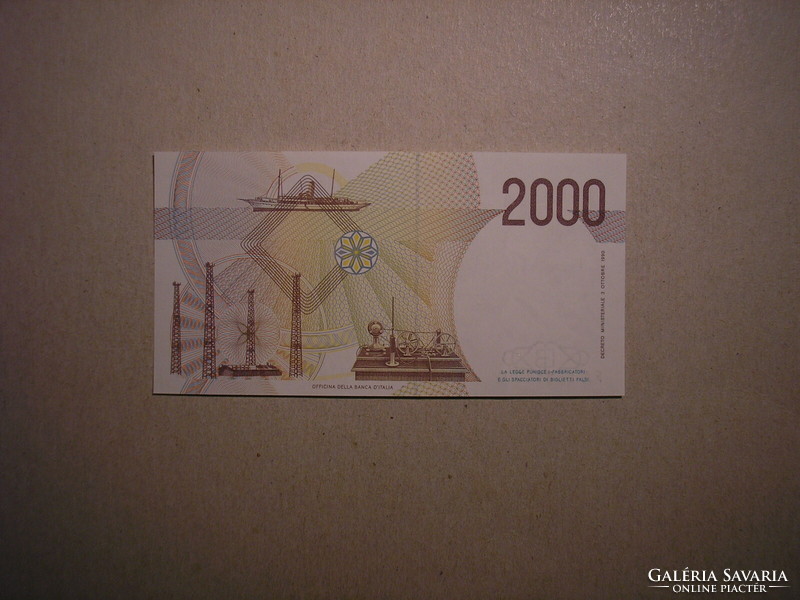 Olaszország-2000 Lira 1990 UNC