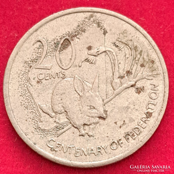 2001.  Ausztrália, 20 Cent (669)