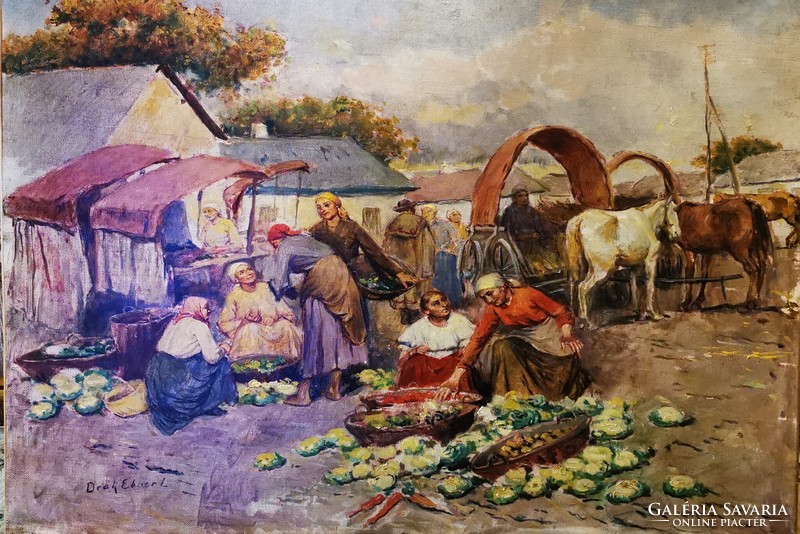 Deák Ébner Lajos (1850-1934) - Piaci jelenet