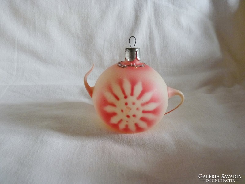 Old glass Christmas tree decoration - teapot!