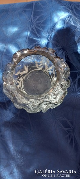 Ingrid glass mid century sphere glass vase