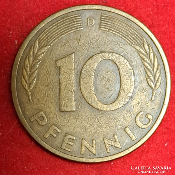1982. . Németország 10 Pfennig (473)