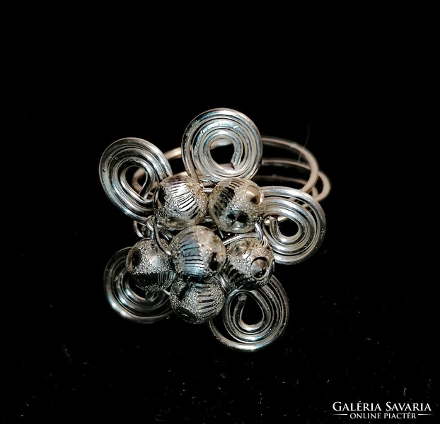 Wire bent arts and crafts ring (1132)