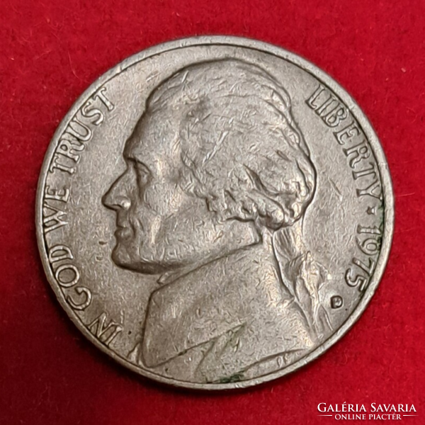 1975. US 5 cents (989)