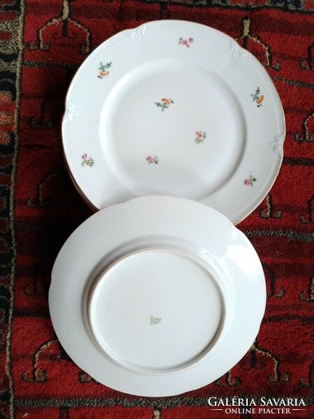 Antique old drasche porcelain tableware 30 pieces side dishes flat plate teapot small cake plate