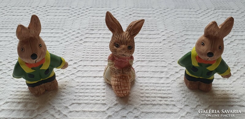 3 pcs Easter bunny figure decoration accessory