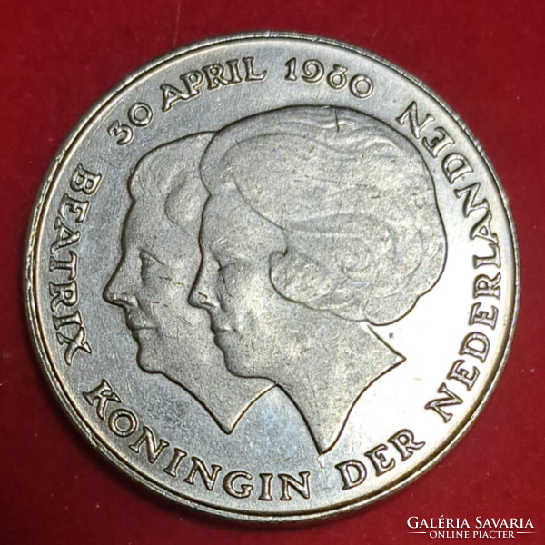 1980. Hollandia 2½ gulden, Beatrix királynő megkoronázása(863)