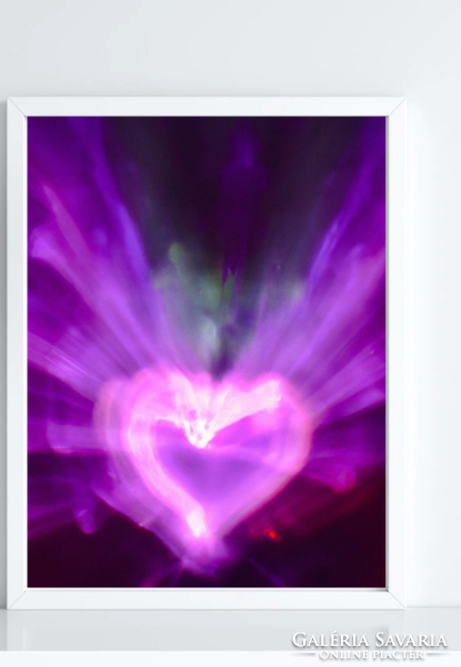 Beautiful, purple picture, print in A4 size (without frame)
